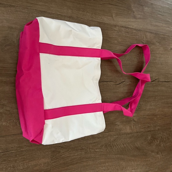 NWOT Pink and White Tote Bag - Picture 4 of 4
